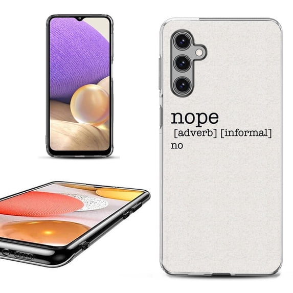 OneToughShield ® Shockproof Phone Case Compatible with Samsung Galaxy A25 5G - Dictionary/Nope