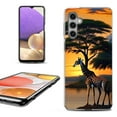 thumbnail image 1 of OneToughShield ® Shockproof Phone Case Compatible with Samsung Galaxy A25 5G - Giraffe Sunset, 1 of 3