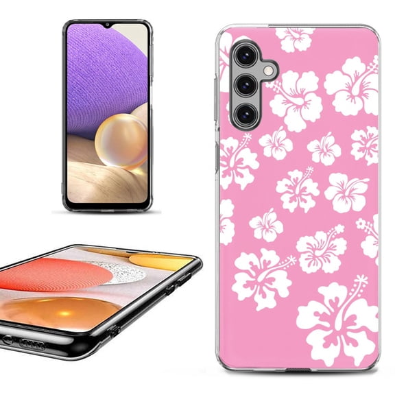 OneToughShield ® Shockproof Phone Case Compatible with Samsung Galaxy A25 5G - Hibiscus Pink