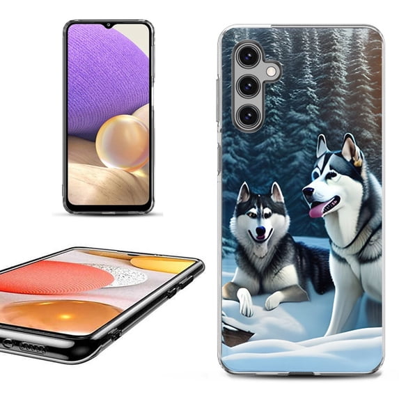 OneToughShield ® Shockproof Phone Case Compatible with Samsung Galaxy A25 5G - Husky Snow