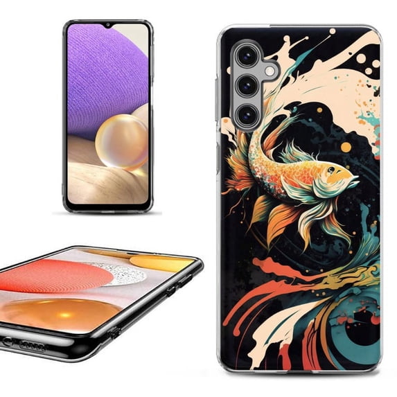OneToughShield ® Shockproof Phone Case Compatible with Samsung Galaxy A25 5G - Koi Fish