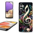 thumbnail image 1 of OneToughShield ® Shockproof Phone Case Compatible with Samsung Galaxy A25 5G - Music Notes Colorful, 1 of 3