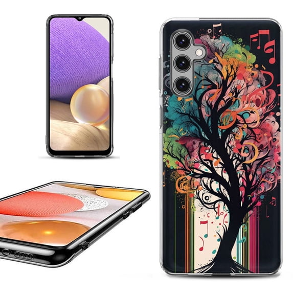 OneToughShield ® Shockproof Phone Case Compatible with Samsung Galaxy A25 5G - Musical Tree