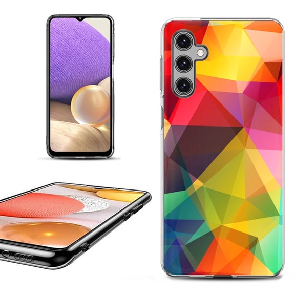 OneToughShield ® Shockproof Phone Case Compatible with Samsung Galaxy A25 5G - Polygon