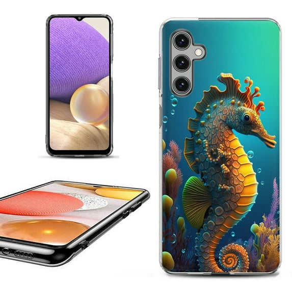 OneToughShield ® Shockproof Phone Case Compatible with Samsung Galaxy A25 5G - Seahorse