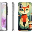 thumbnail image 1 of OneToughShield ® Shockproof Phone Case Compatible with Samsung Galaxy A35 5G - Cute Cats, 1 of 3