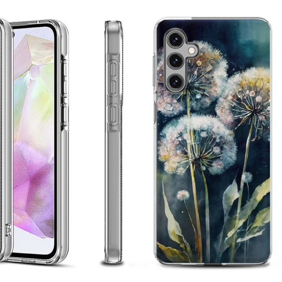 OneToughShield ® Shockproof Phone Case Compatible with Samsung Galaxy A35 5G - Dandelion Color