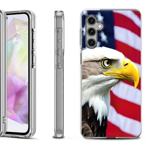 OneToughShield ® Shockproof Phone Case Compatible with Samsung Galaxy A35 5G - Eagle
