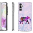 thumbnail image 1 of OneToughShield ® Shockproof Phone Case Compatible with Samsung Galaxy A35 5G - Elephant /Polygon, 1 of 3