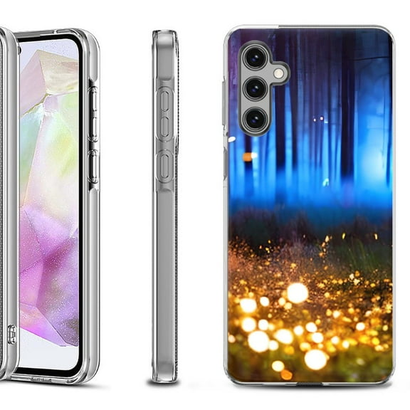 OneToughShield ® Shockproof Phone Case Compatible with Samsung Galaxy A35 5G - Fireflies