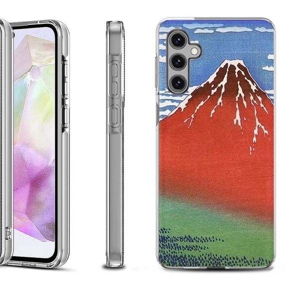 OneToughShield ® Shockproof Phone Case Compatible with Samsung Galaxy A35 5G - Fuji Morning