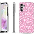 thumbnail image 1 of OneToughShield ® Shockproof Phone Case Compatible with Samsung Galaxy A35 5G - Giraffe/Pink, 1 of 3