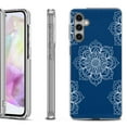 thumbnail image 1 of OneToughShield ® Shockproof Phone Case Compatible with Samsung Galaxy A35 5G - Mandala / Blue, 1 of 3