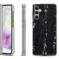thumbnail image 1 of OneToughShield ® Shockproof Phone Case Compatible with Samsung Galaxy A35 5G - Marble / Gold/Black, 1 of 3