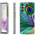 thumbnail image 1 of OneToughShield ® Shockproof Phone Case Compatible with Samsung Galaxy A35 5G - Peacock Feather, 1 of 3