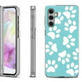 thumbnail image 1 of OneToughShield ® Shockproof Phone Case Compatible with Samsung Galaxy A35 5G - Pet Paw / Teal, 1 of 3