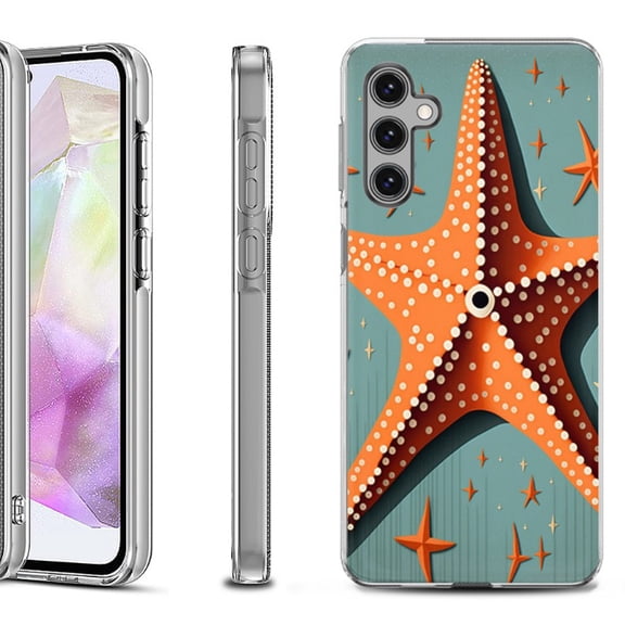 OneToughShield ® Shockproof Phone Case Compatible with Samsung Galaxy A35 5G - Sea Star