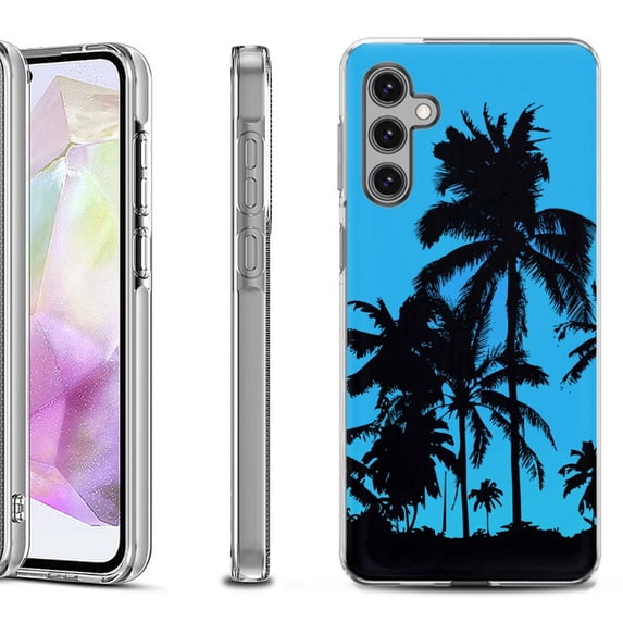 OneToughShield ® Shockproof Phone Case Compatible with Samsung Galaxy A35 5G - Tropical Summer