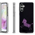 thumbnail image 1 of OneToughShield ® Shockproof Phone Case Compatible with Samsung Galaxy A35 5G - Zebra Running, 1 of 3