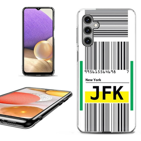 OneToughShield ® Shockproof Phone Case Compatible with Samsung Galaxy S23 FE Fan Edition 5G - Airport Tag / New York