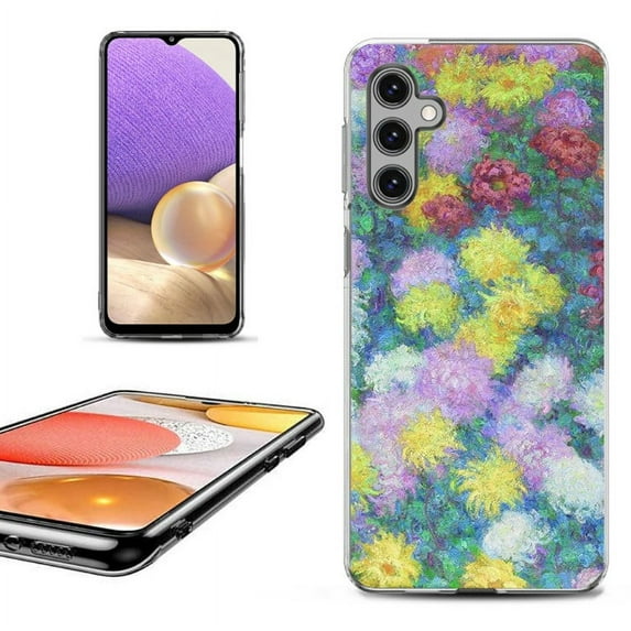 OneToughShield ® Shockproof Phone Case Compatible with Samsung Galaxy S23 FE Fan Edition 5G - Chrysanthemums