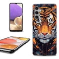 thumbnail image 1 of OneToughShield ® Shockproof Phone Case Compatible with Samsung Galaxy S23 FE Fan Edition 5G - Cyberpunk Tiger, 1 of 4