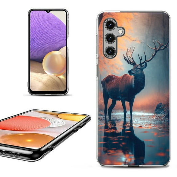 OneToughShield ® Shockproof Phone Case Compatible with Samsung Galaxy S23 FE Fan Edition 5G - Deer Autumn