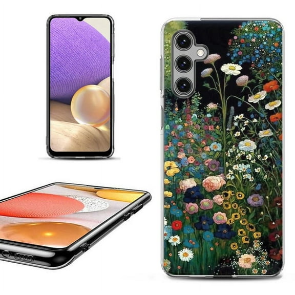 OneToughShield ® Shockproof Phone Case Compatible with Samsung Galaxy S23 FE Fan Edition 5G - Flowery Garden