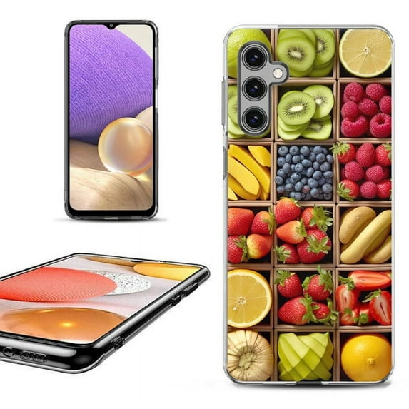 OneToughShield ® Shockproof Phone Case Compatible with Samsung Galaxy S23 FE Fan Edition 5G - Fruit Box