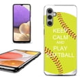 thumbnail image 1 of OneToughShield ® Shockproof Phone Case Compatible with Samsung Galaxy S23 FE Fan Edition 5G - Keep Calm Softball, 1 of 4