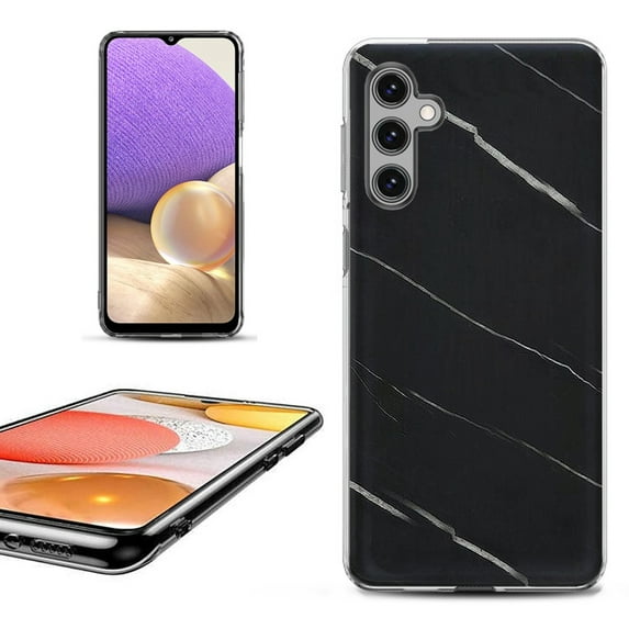 OneToughShield ® Shockproof Phone Case Compatible with Samsung Galaxy S23 FE Fan Edition 5G - Marble / Black