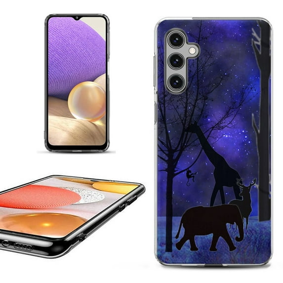 OneToughShield ® Shockproof Phone Case Compatible with Samsung Galaxy S23 FE Fan Edition 5G - Midnight Safari