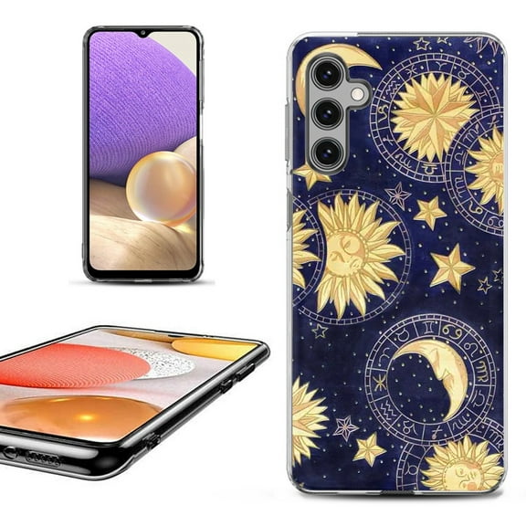 OneToughShield ® Shockproof Phone Case Compatible with Samsung Galaxy S23 FE Fan Edition 5G - Moon Sun Star