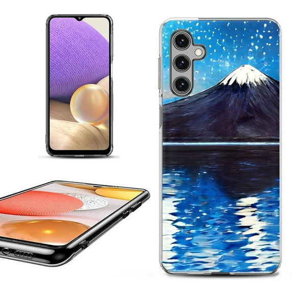 OneToughShield ® Shockproof Phone Case Compatible with Samsung Galaxy S23 FE Fan Edition 5G - Starry Night Fuji