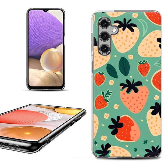 OneToughShield ® Shockproof Phone Case Compatible with Samsung Galaxy S23 FE Fan Edition 5G - Stawberry Mix