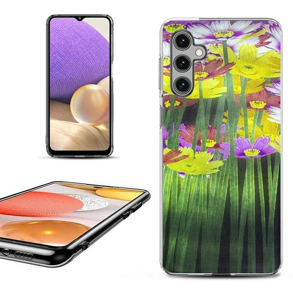 OneToughShield ® Shockproof Phone Case Compatible with Samsung Galaxy S24 5G - Dream Flower