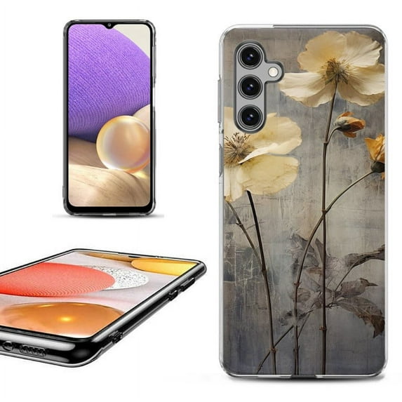 OneToughShield ® Shockproof Phone Case Compatible with Samsung Galaxy S24 5G - Myth Flower