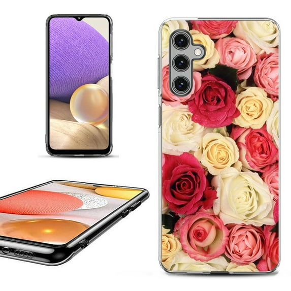 OneToughShield ® Shockproof Phone Case Compatible with Samsung Galaxy S24 5G - Rose Bouquet