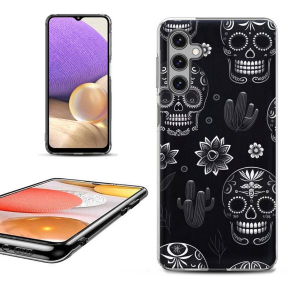 OneToughShield ® Shockproof Phone Case Compatible with Samsung Galaxy S24 5G - Skull Mix