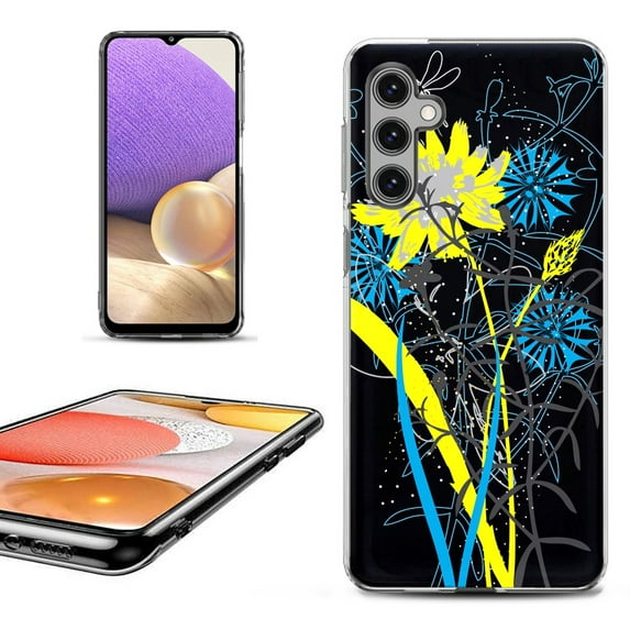 OneToughShield ® Shockproof Phone Case Compatible with Samsung Galaxy S24 5G - Wild Flowers