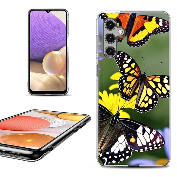 OneToughShield ® Shockproof Phone Case Compatible with Samsung Galaxy S24+ / S24 Plus 5G - Butterfly Flower