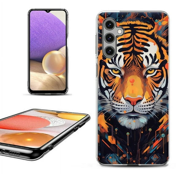 OneToughShield ® Shockproof Phone Case Compatible with Samsung Galaxy S24+ / S24 Plus 5G - Cyberpunk Tiger