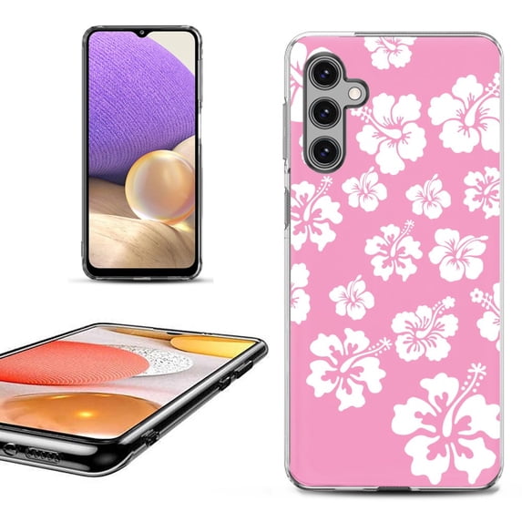 OneToughShield ® Shockproof Phone Case Compatible with Samsung Galaxy S24+ / S24 Plus 5G - Hibiscus Pink