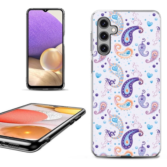 OneToughShield ® Shockproof Phone Case Compatible with Samsung Galaxy S24+ / S24 Plus 5G - Paisley Purple