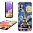 thumbnail image 1 of OneToughShield ® Shockproof Phone Case Compatible with Samsung Galaxy S24+ / S24 Plus 5G - Starry Night Eiffel, 1 of 4