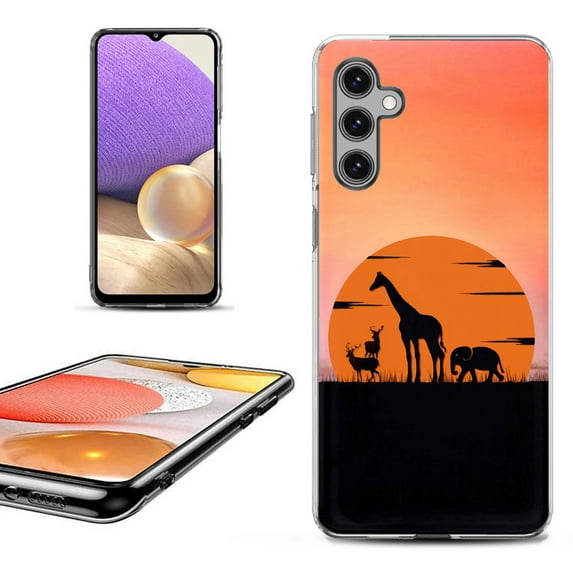 OneToughShield ® Shockproof Phone Case Compatible with Samsung Galaxy S24+ / S24 Plus 5G - Sunset Safari