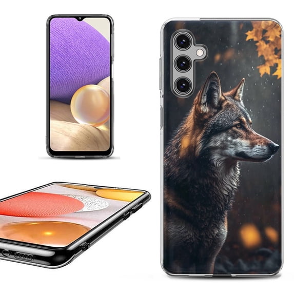 OneToughShield ® Shockproof Phone Case Compatible with Samsung Galaxy S24+ / S24 Plus 5G - Wolf Autumn