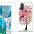 thumbnail image 1 of OneToughShield ® for Motorola Moto G Play 2023 Shockproof Fashion Phone Case, with Tempered Glass Screen Protector - Color Hearts Tree, 1 of 4