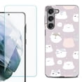 thumbnail image 1 of OneToughShield ® for Samsung Galaxy S23 5G Shockproof Fashion Phone Case, with Tempered Glass Screen Protector - Cat Mix, 1 of 4