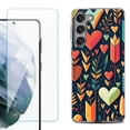 thumbnail image 1 of OneToughShield ® for Samsung Galaxy S23 5G Shockproof Fashion Phone Case, with Tempered Glass Screen Protector - Hearts n Arrows, 1 of 4